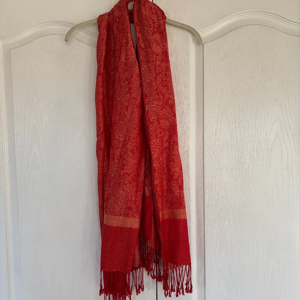Stunning Orange Pashmina